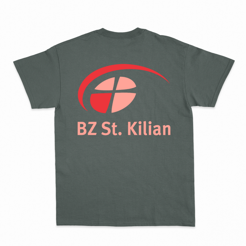 Unisex T-Shirt ,,Peter" mit großem hellem Rückenlogo (St. Kilian)-zoom-