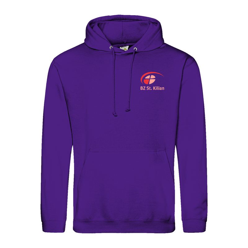 Unisex Hoodie ,,Willi" mit großem hellem Rückenlogo (St. Kilian)-zoom-