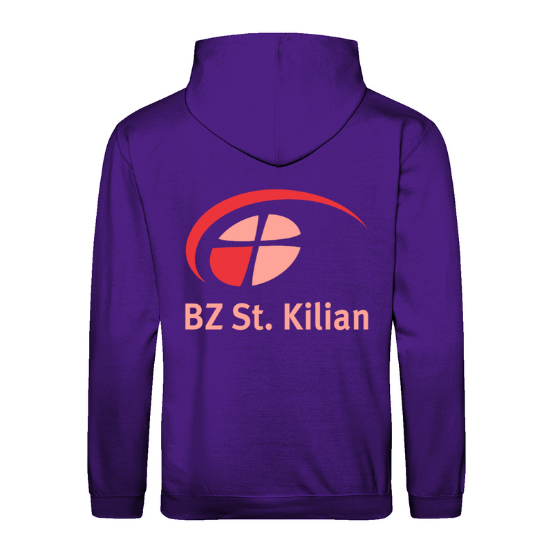 Unisex Hoodie ,,Willi" mit großem hellem Rückenlogo (St. Kilian)-zoom-