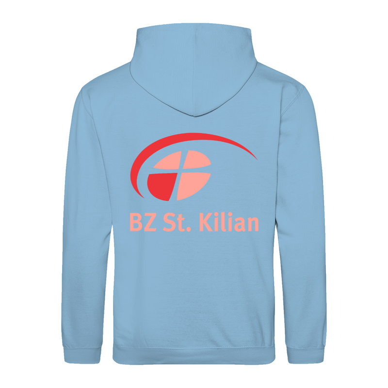 Unisex Hoodie ,,Willi" mit großem hellem Rückenlogo (St. Kilian)-zoom-