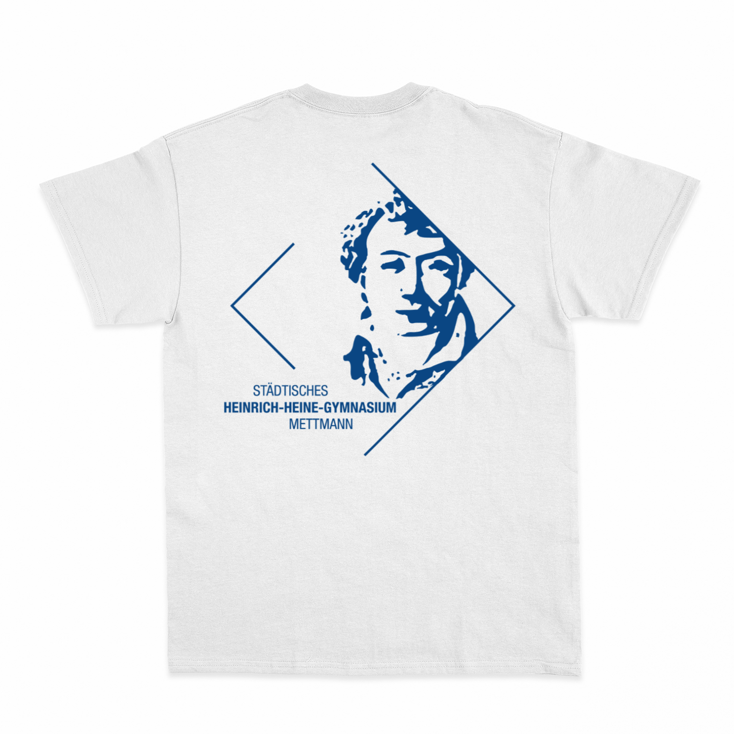 Premium Unisex T-Shirt mit großem Rückenlogo (Heinrich-Heine-Mettmann)-zoom-2