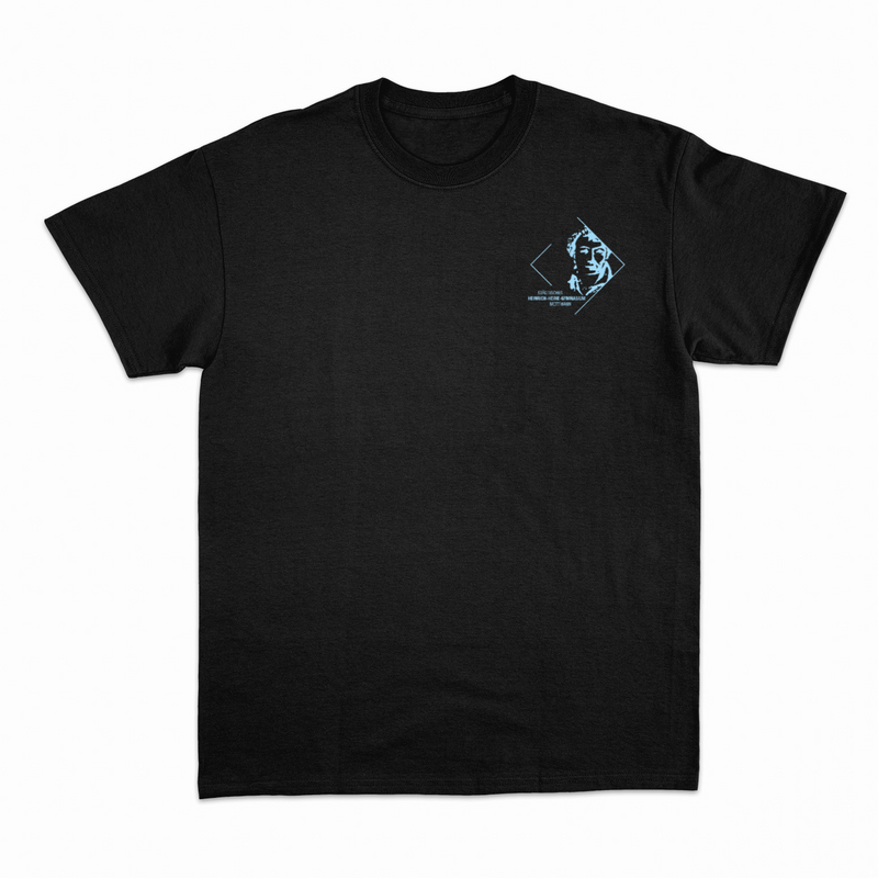 Premium Unisex T-Shirt mit großem Rückenlogo (Heinrich-Heine-Mettmann)-zoom-