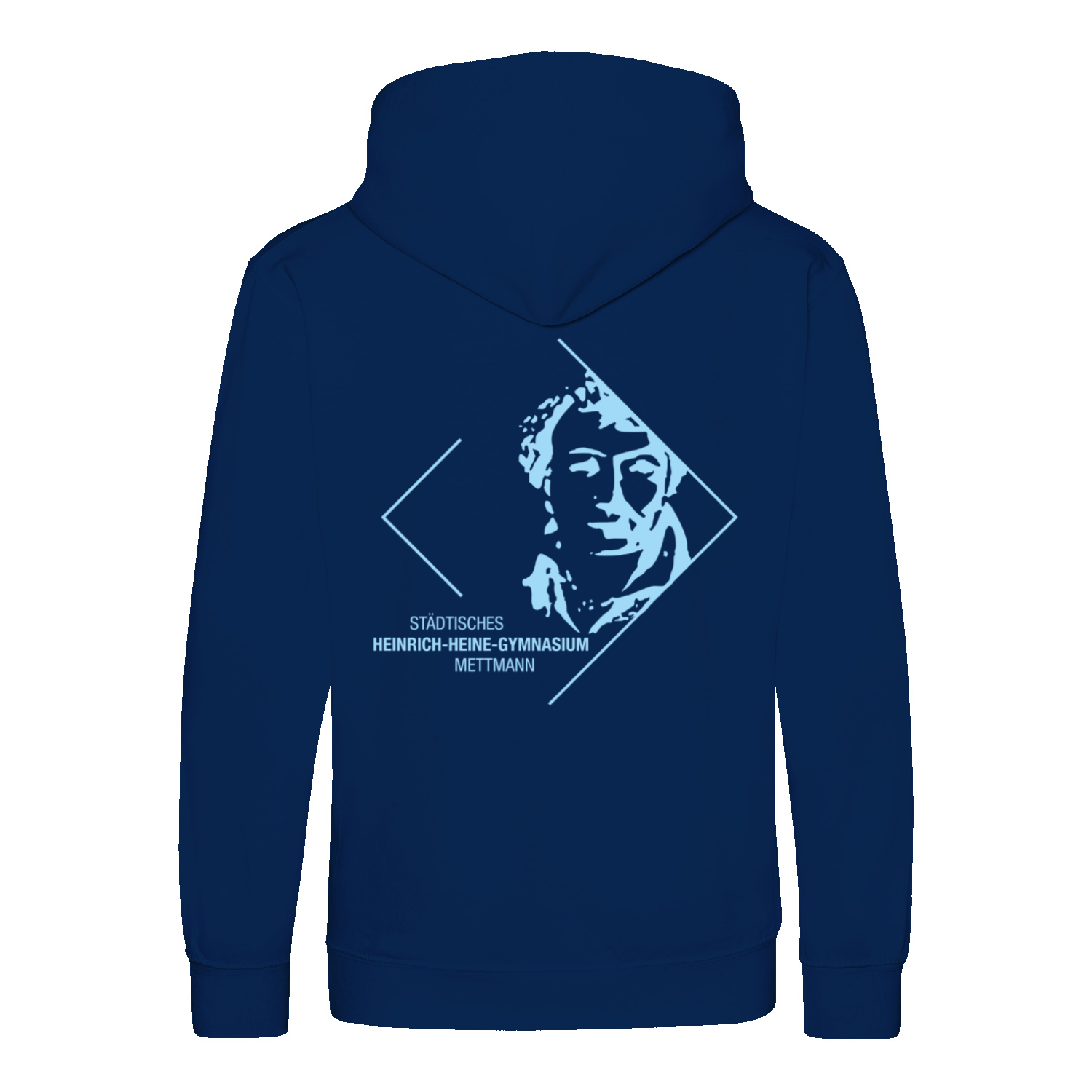 Premium Kinder Hoodie mit großem Rückenlogo (Heinrich-Heine-Mettmann)-6