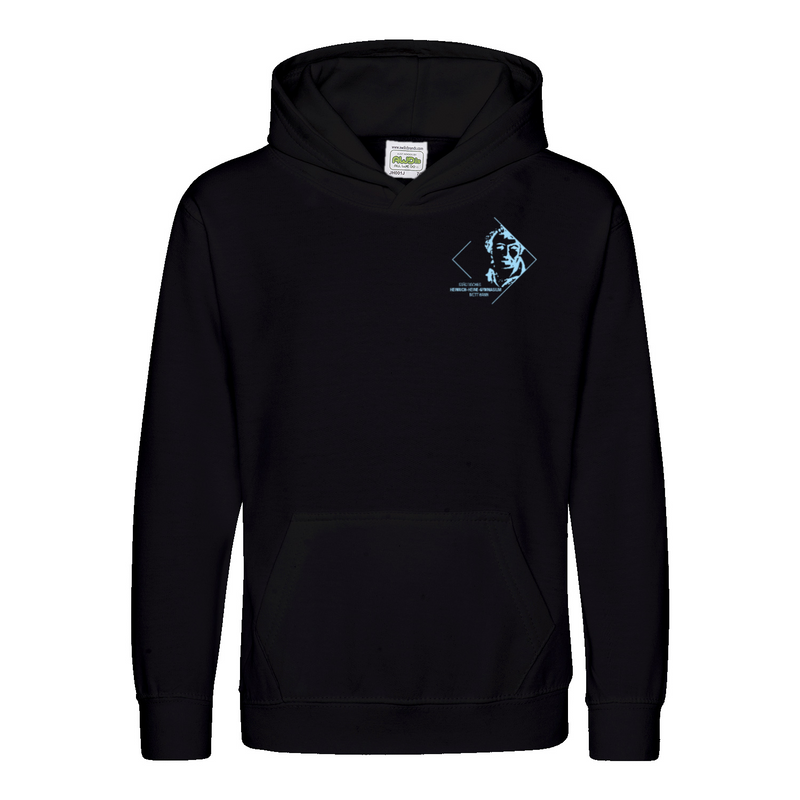 Premium Kinder Hoodie mit großem Rückenlogo (Heinrich-Heine-Mettmann)-zoom-