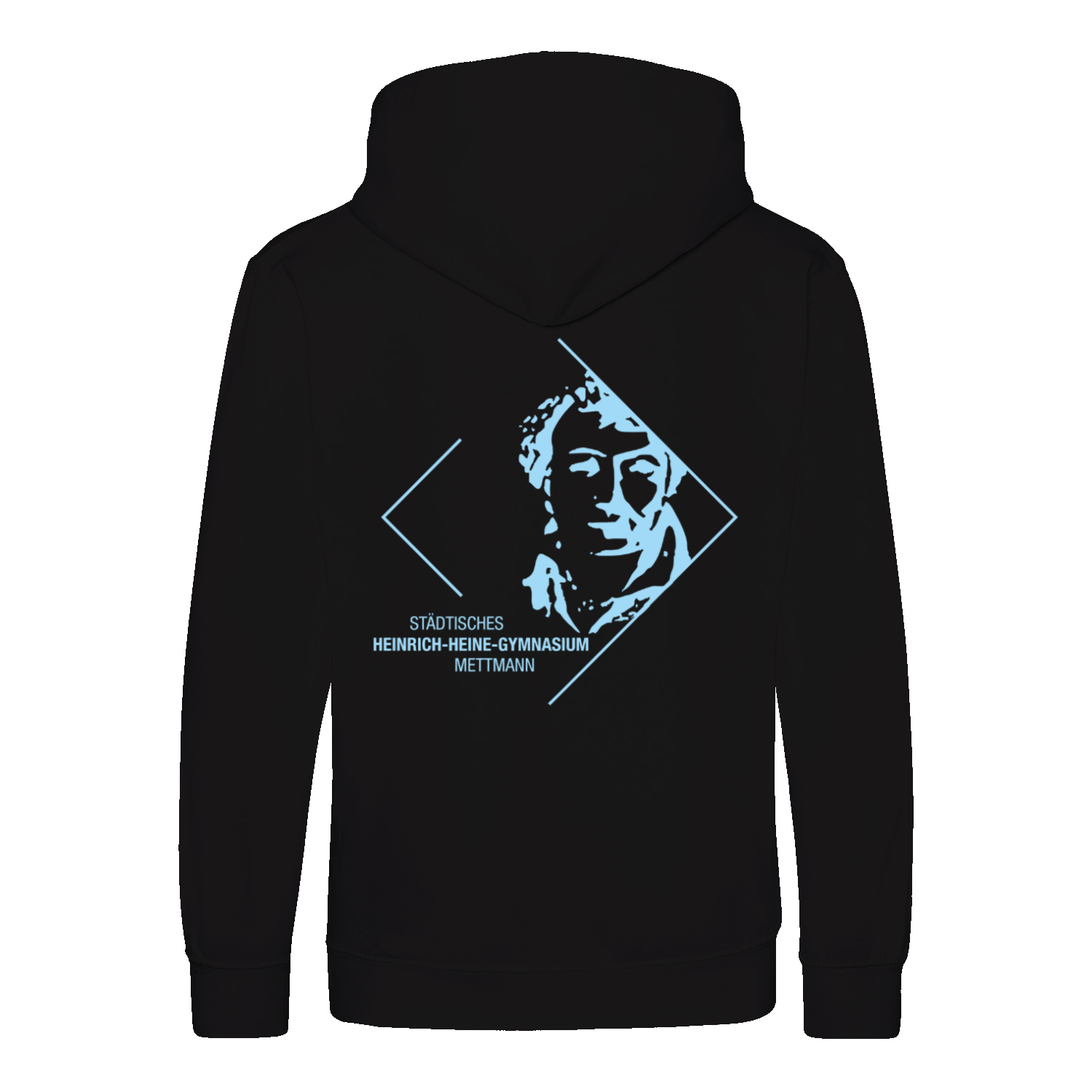 Premium Kinder Hoodie mit großem Rückenlogo (Heinrich-Heine-Mettmann)-zoom-8
