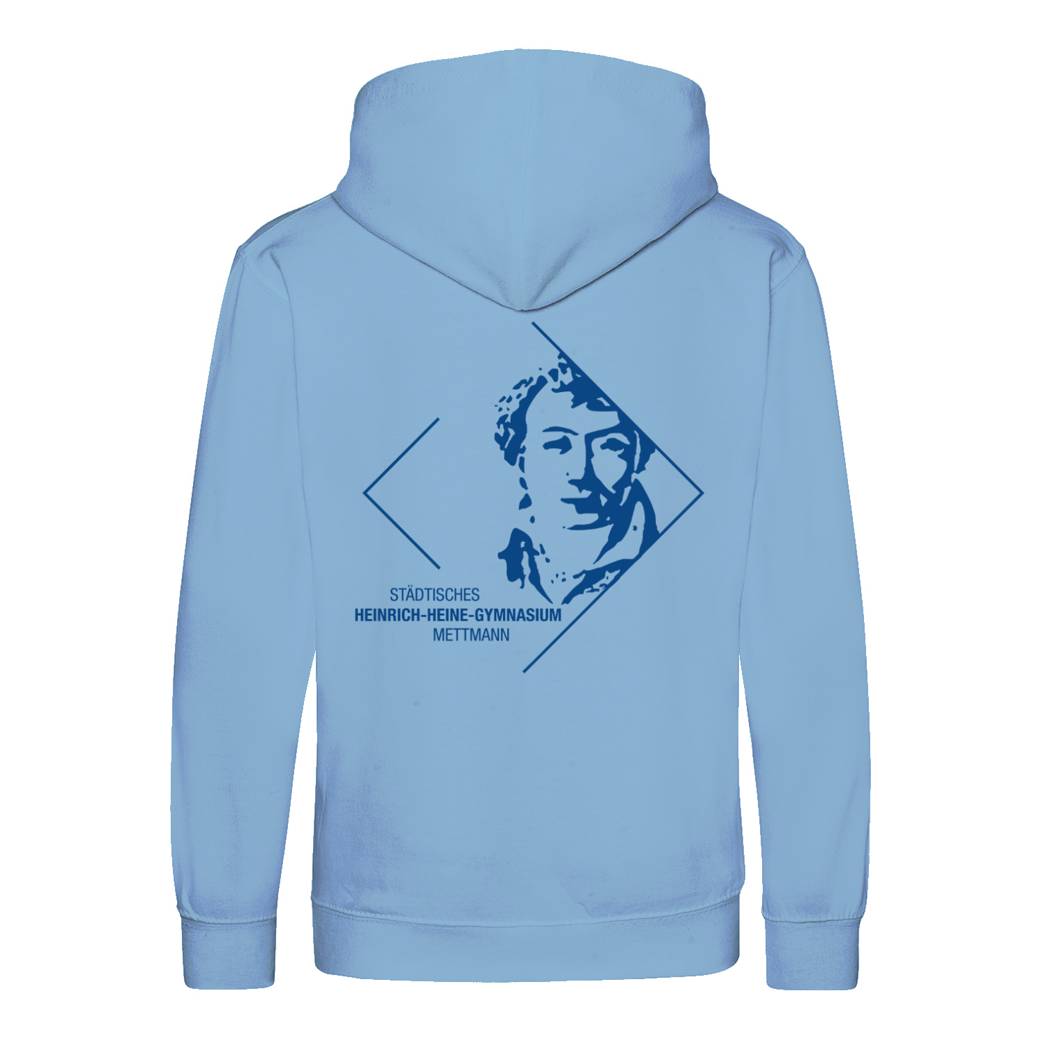 Premium Kinder Hoodie mit großem Rückenlogo (Heinrich-Heine-Mettmann)-4