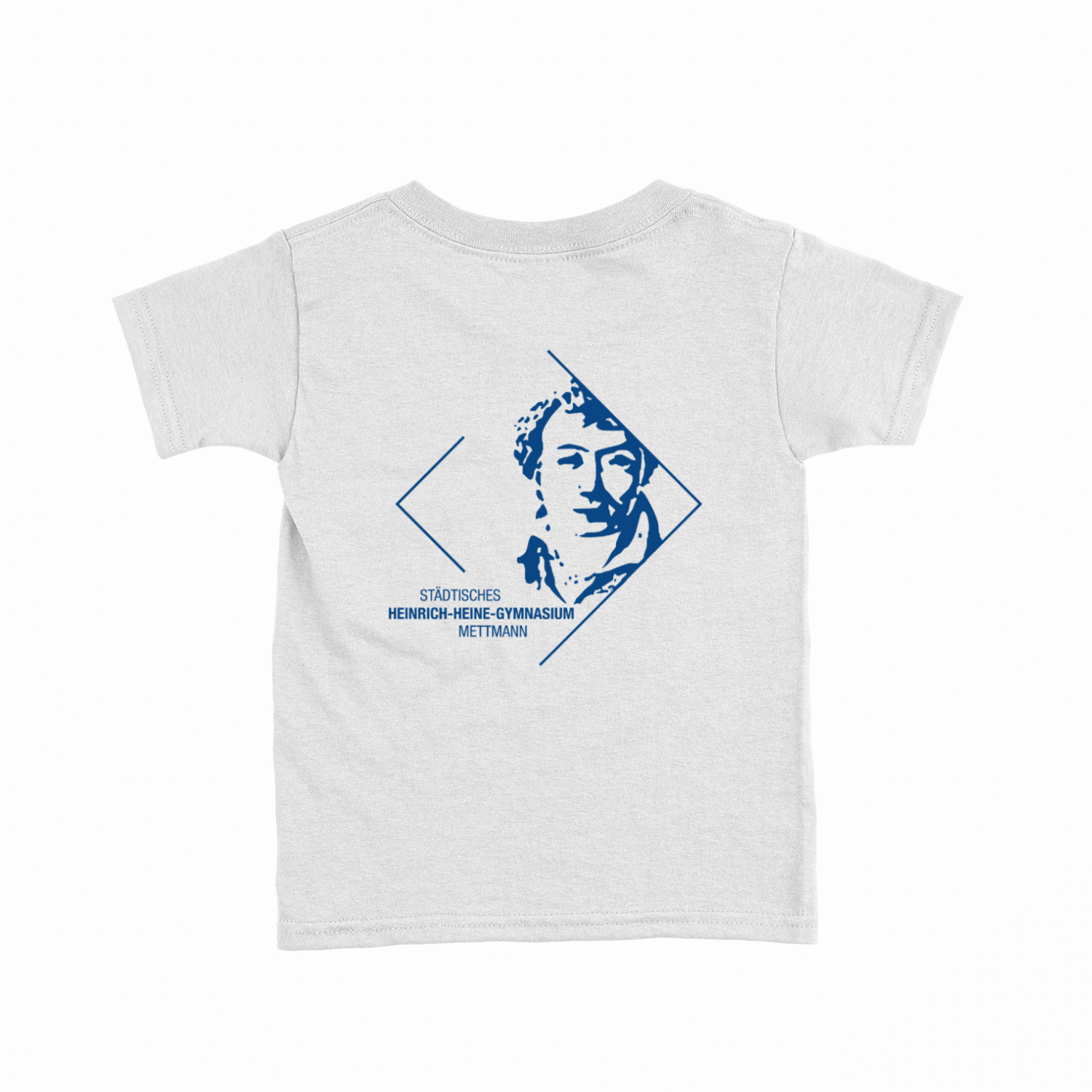 Premium Kinder T-Shirt mit großem Rückenlogo (Heinrich-Heine-Mettmann)-3