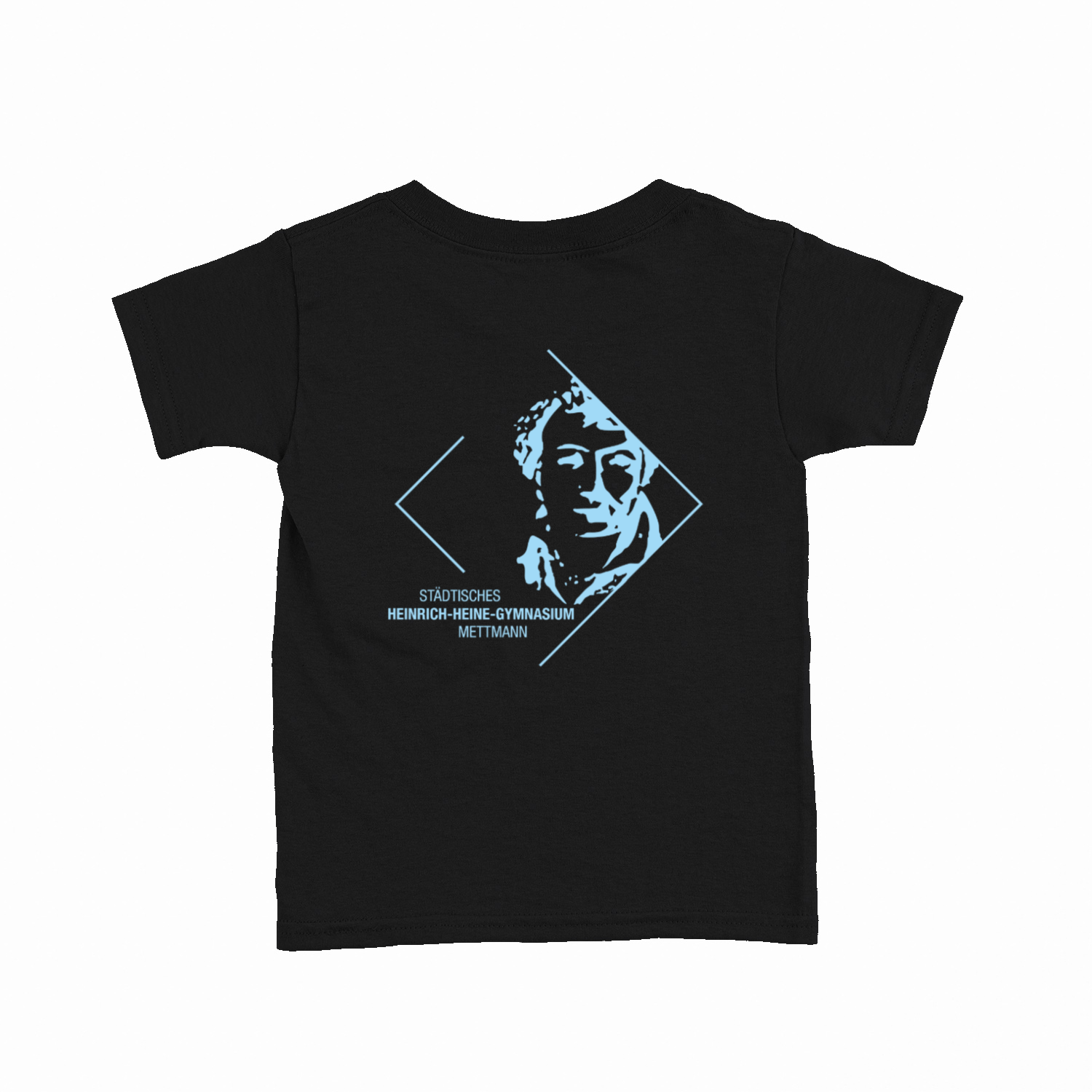 Premium Kinder T-Shirt mit großem Rückenlogo (Heinrich-Heine-Mettmann)-5