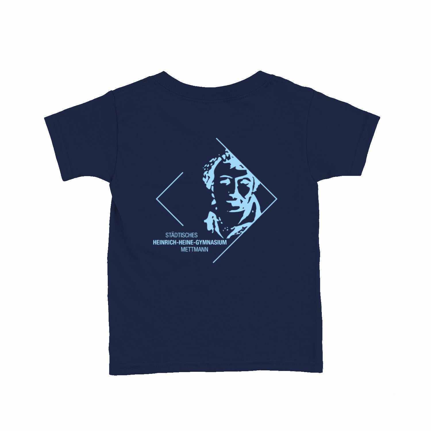 Premium Kinder T-Shirt mit großem Rückenlogo (Heinrich-Heine-Mettmann)-7