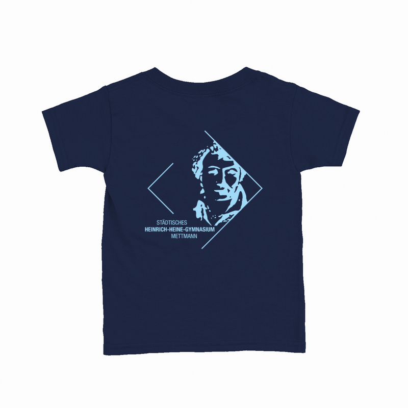 Premium Kinder T-Shirt mit großem Rückenlogo (Heinrich-Heine-Mettmann)-zoom-