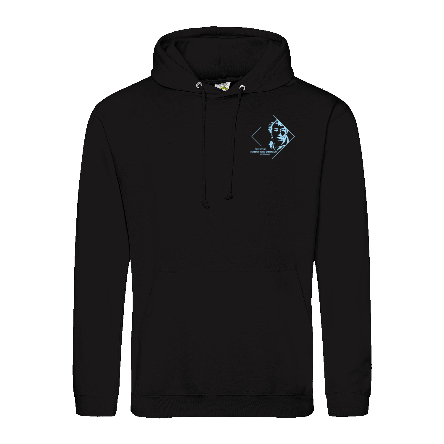 Premium Unisex Hoodie mit großem Rückenlogo (Heinrich-Heine-Mettmann)-8