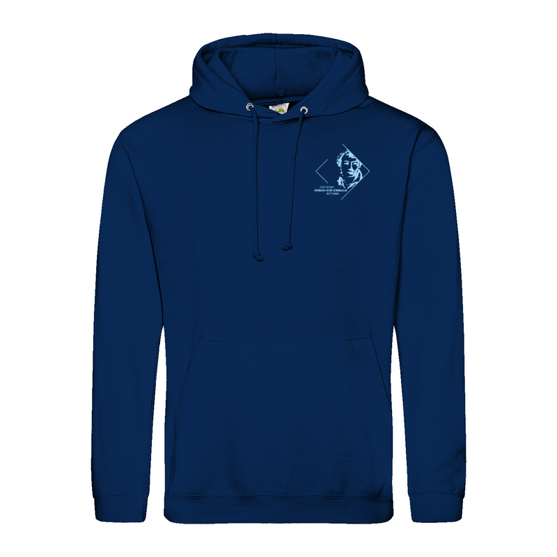 Premium Unisex Hoodie mit großem Rückenlogo (Heinrich-Heine-Mettmann)-zoom-