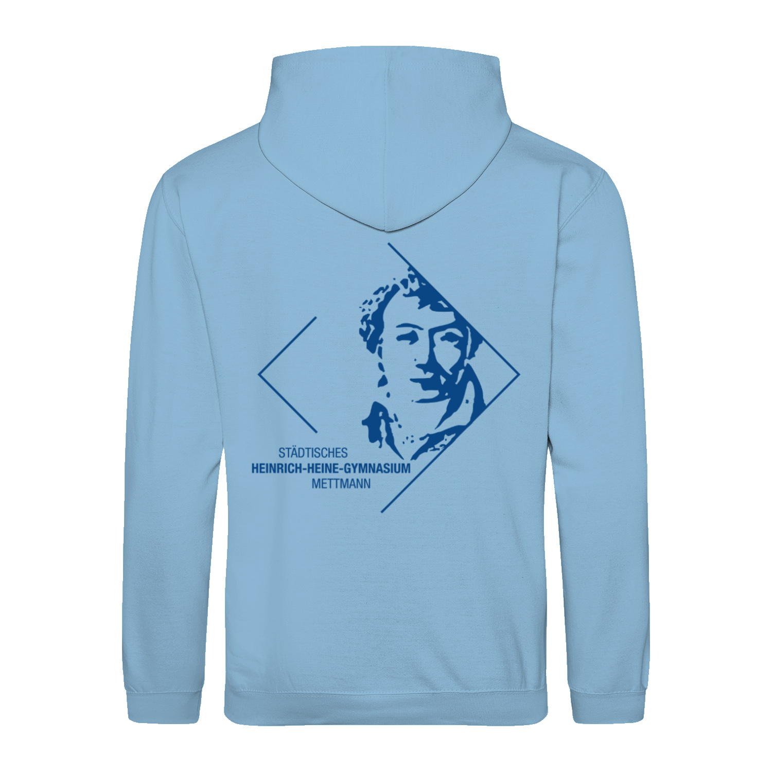 Premium Unisex Hoodie mit großem Rückenlogo (Heinrich-Heine-Mettmann)-zoom-5