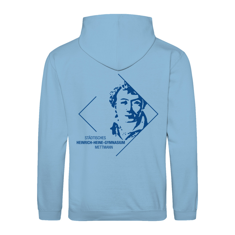 Premium Unisex Hoodie mit großem Rückenlogo (Heinrich-Heine-Mettmann)-zoom-