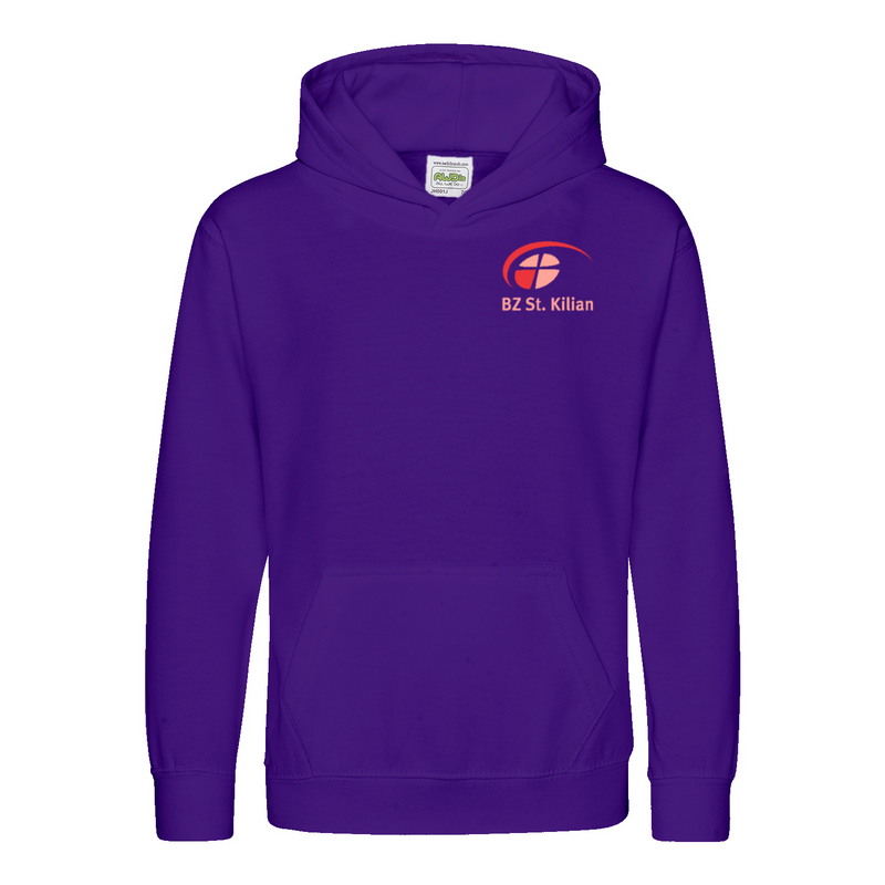 Kinder Hoodie "Junior Willi " mit großem hellem Rückenlogo (St. Kilian)-zoom-