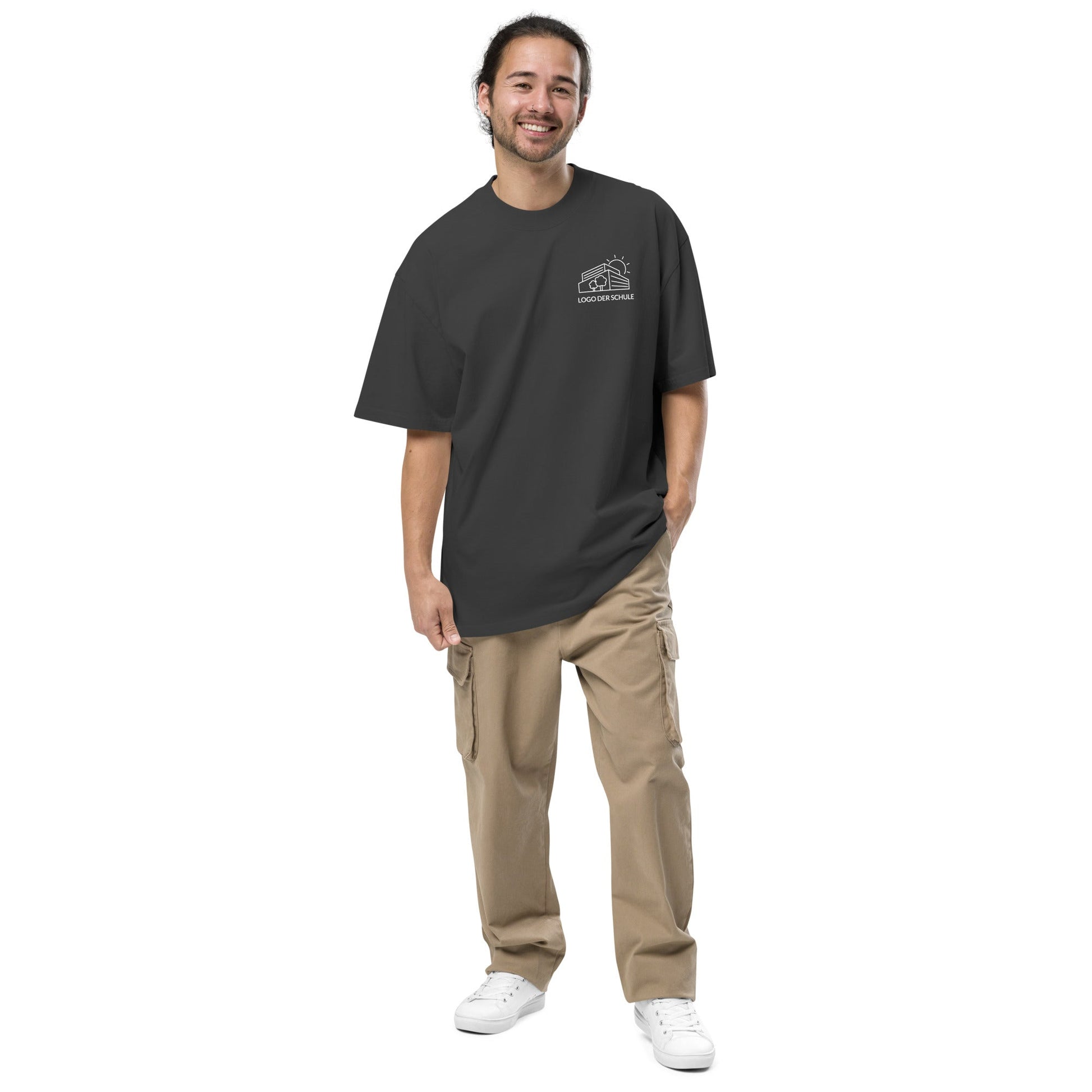 Oversized T-Shirt mit verwaschenem Look-6