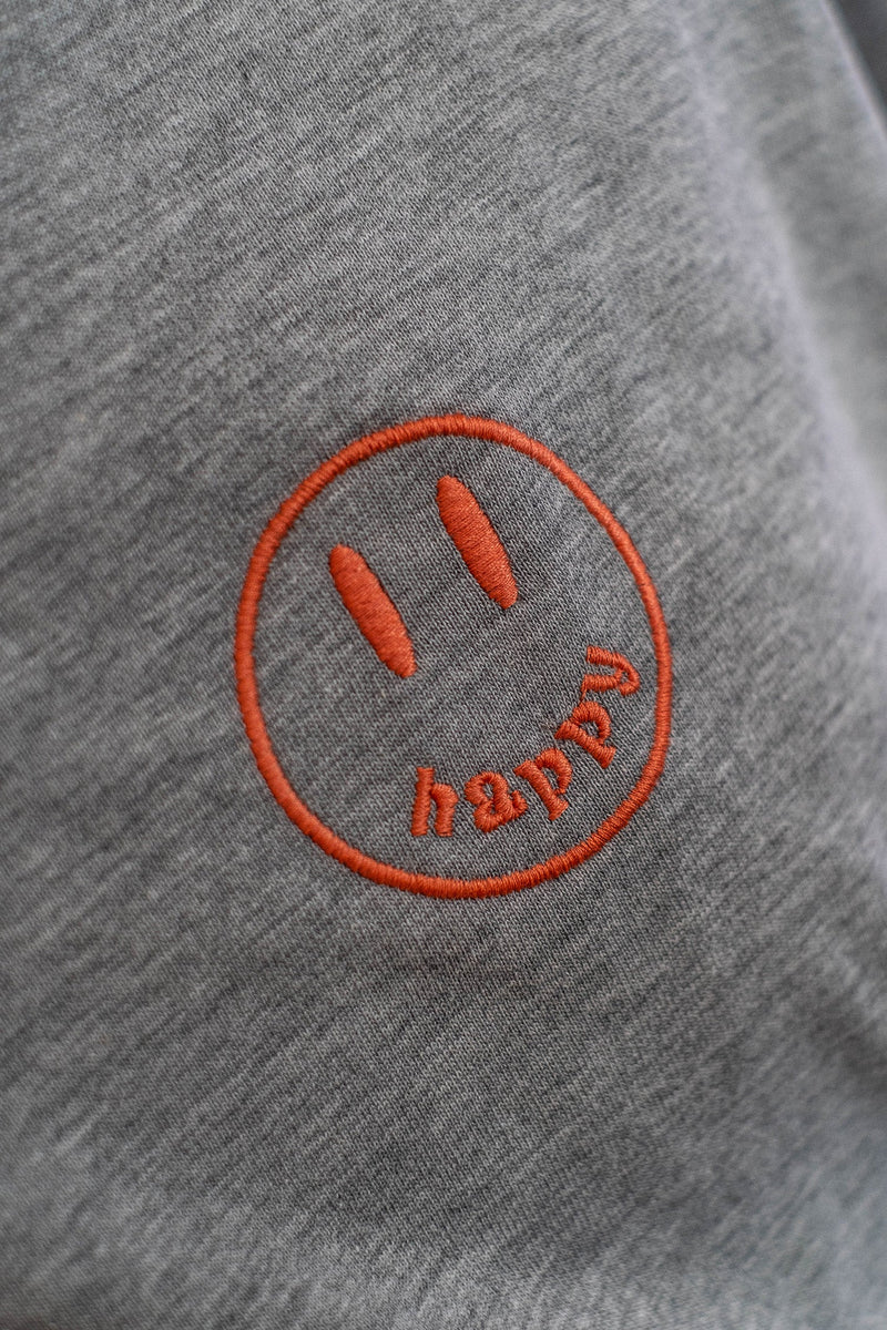Oversized Tee „Cheers to us“ - Hellgrau-zoom-