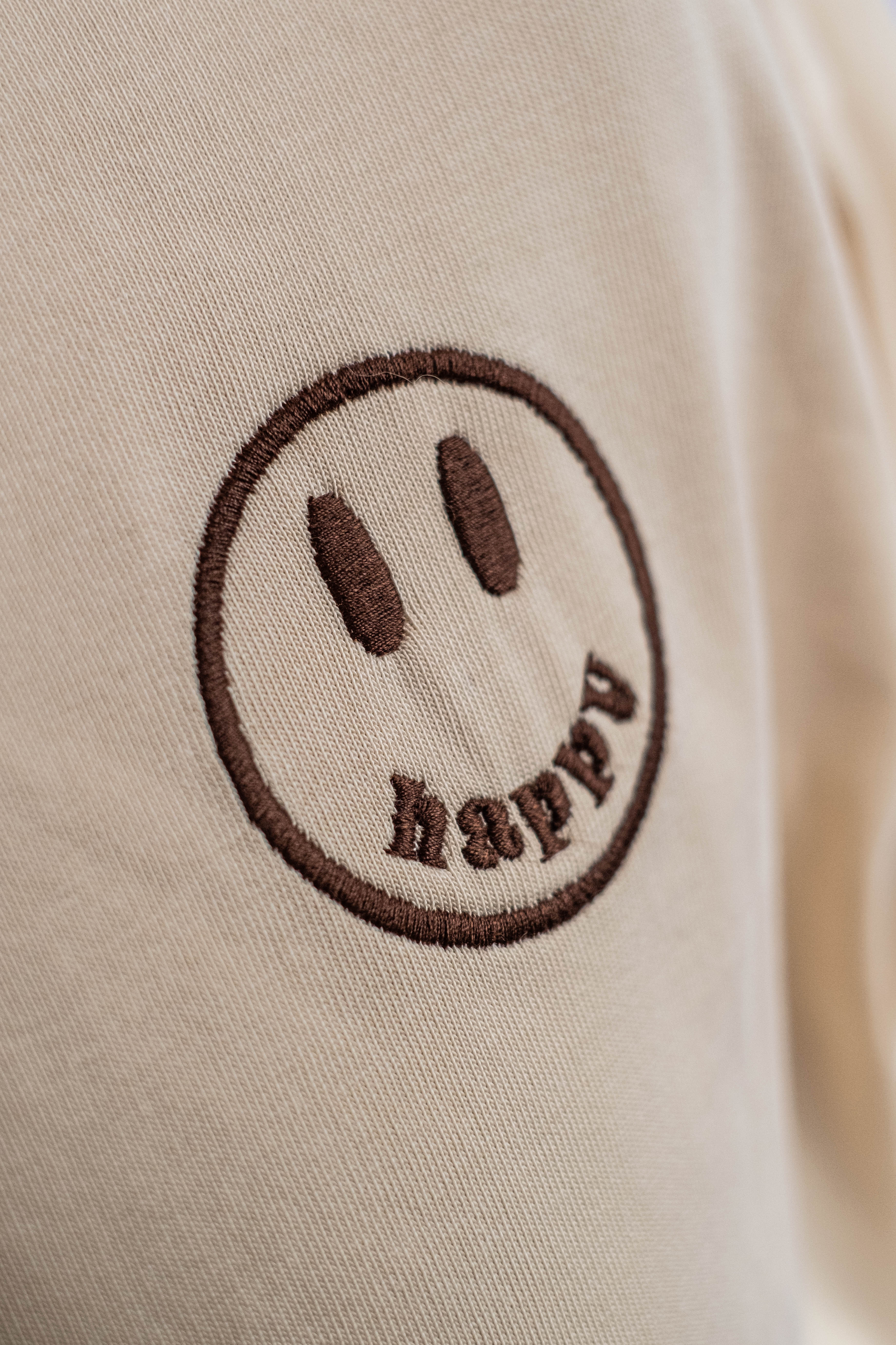 Oversized Tee „Cheers to us“ - Beige-zoom-7