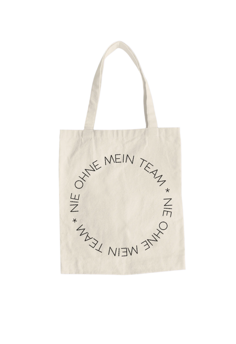 Jutebeutel „Nie ohne mein Team“-zoom-